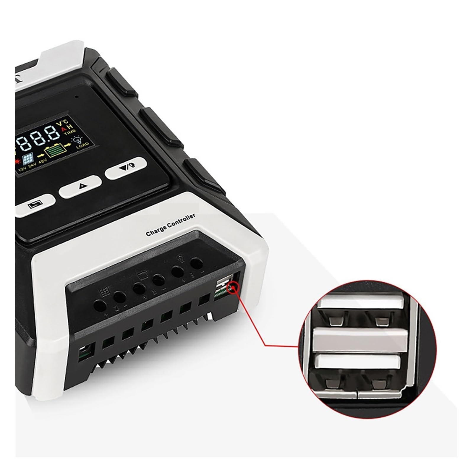Régulateur Solaire MPPT For Batterie Automatique Au Lithium/plomb-acide/phosphate De Fer 12V/24V/48V, 80/60/50/40/30/20/10A Largement Utilisé(60A)
