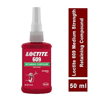 Genuine Henke Loctite 609 X 50ml Retaining Compound, General Purpose, Green Color | Genuine, General Purpose