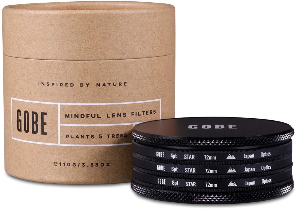 Gobe 72mm Star Filter Kit: 4 Points, 6 Points, 8 Points (2Peak)