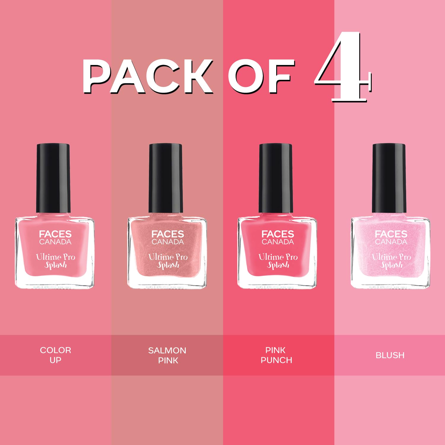Buy FACES CANADA Ultime Pro Splash Mini Nail Enamel Combo Kit
