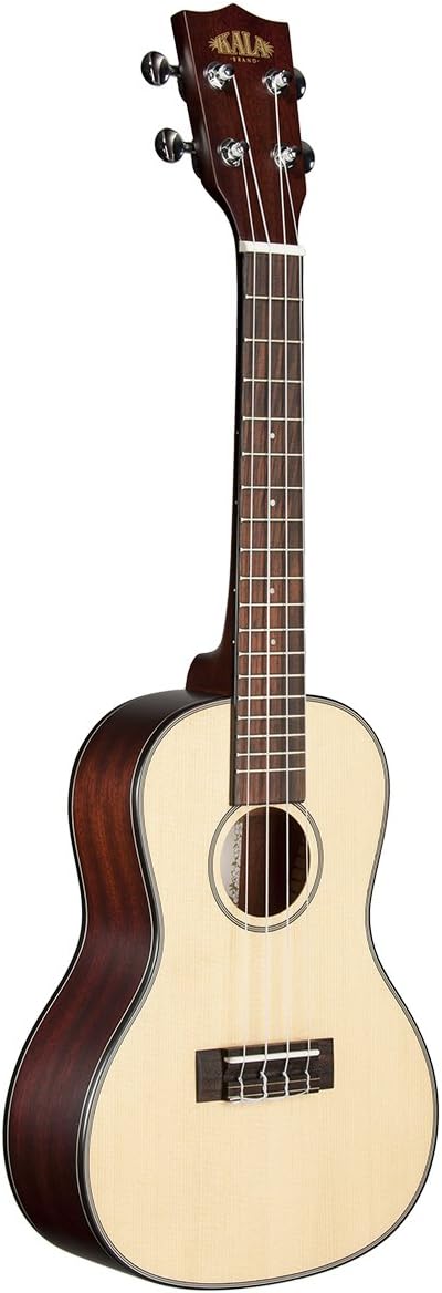 Kala KA-SCG Solid Spruce Top Gloss Concert Ukulele, Natural