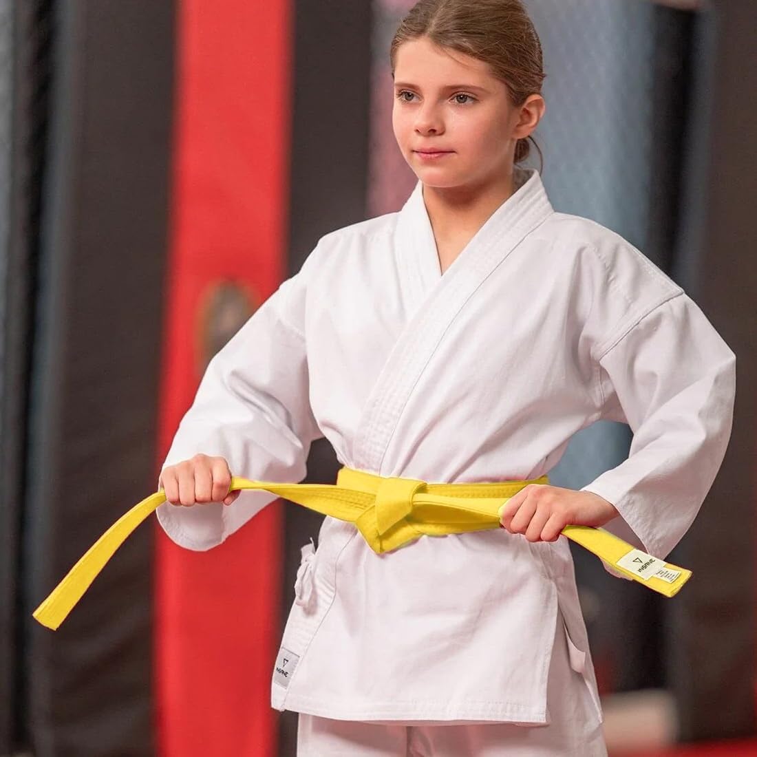 1 Piezas Cinturón Taekwondo Amarillo, Cinturón de Artes Marciales, Cinturones de Judo de Karate, Cinturón de Taekwondo Para Artes Marciales, Cinturón de Taekwondo, Cinturones dd Artes Marciales