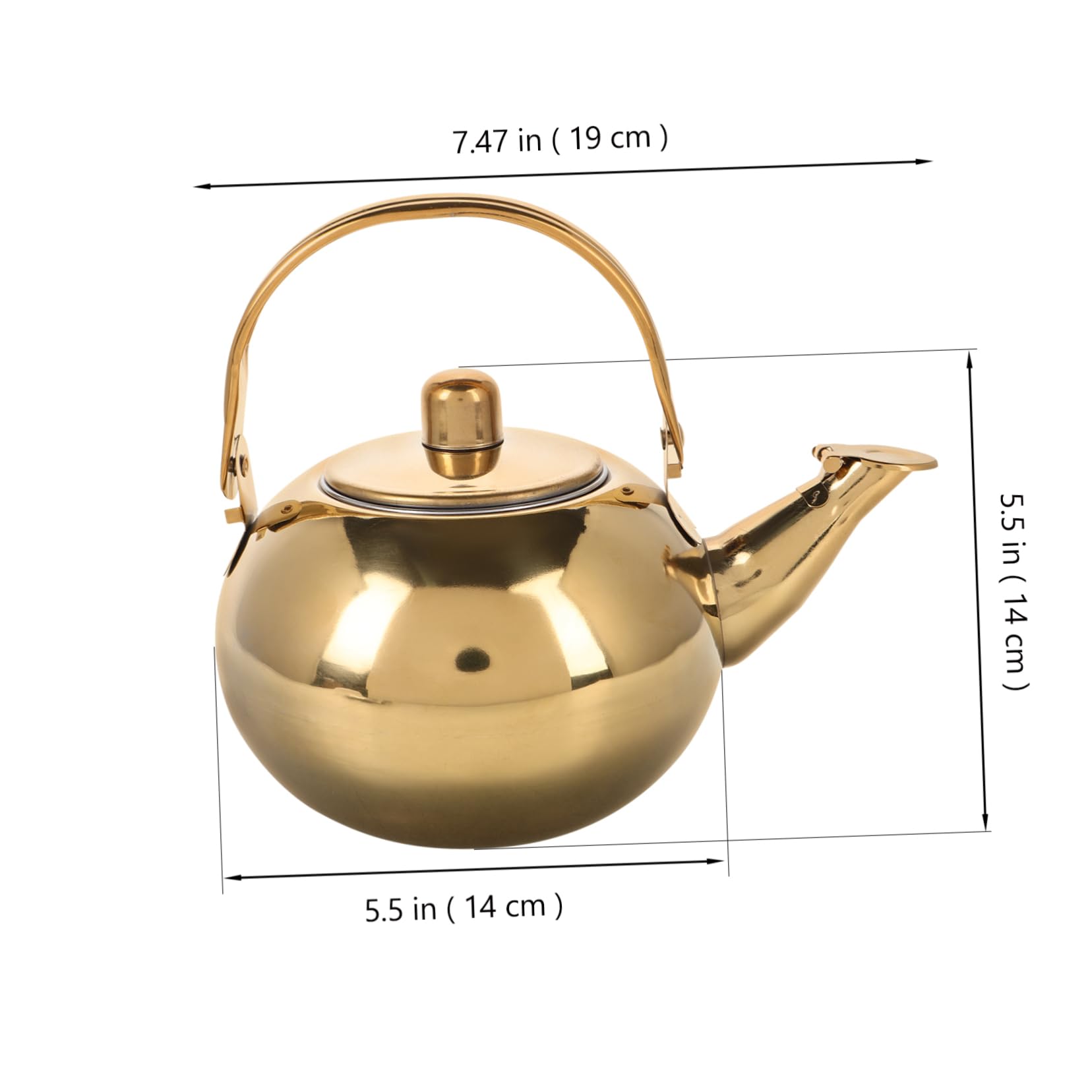 HAKIDZEL Stainless Steel Teapot Infuser Camping Tea Kettle Portable Hot Water Heater for Outdoor