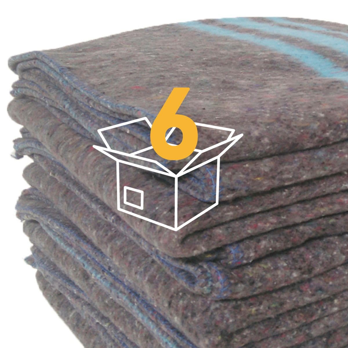 Lanovenanube Packung mit 6 Umzugsdecken, 140 x 200 cm, Rot, Transport und Verpackung