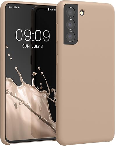 Miniatura 321 de kwmobile Funda Compatible con Samsung Galaxy S22 - Funda de teléfono de silicona TPU con acabado suave - Rojo Ruibarbo Piedra antigua,Azul