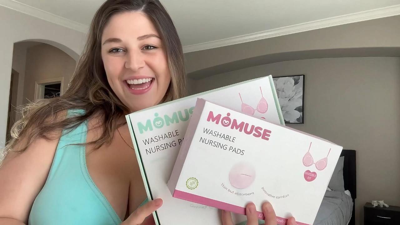 Coppette Assorbilatte Lavabili MOMUSE - Set 6 Pezzi Per Allattamento - Foto 5