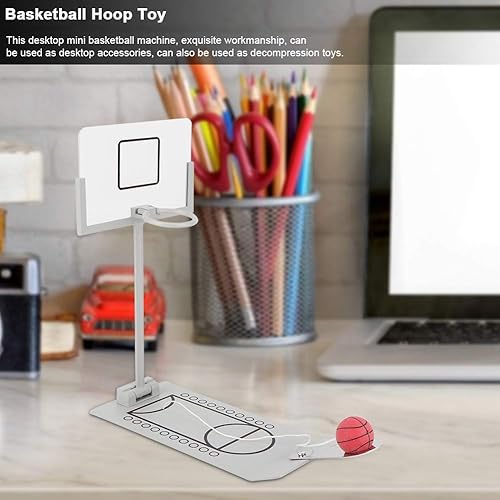 Miniatura 6 de Juego de baloncesto, accesorios de escritorio de baloncesto, juguetes de escritorio para hombres de oficina, juguetes de escritorio divertidos,