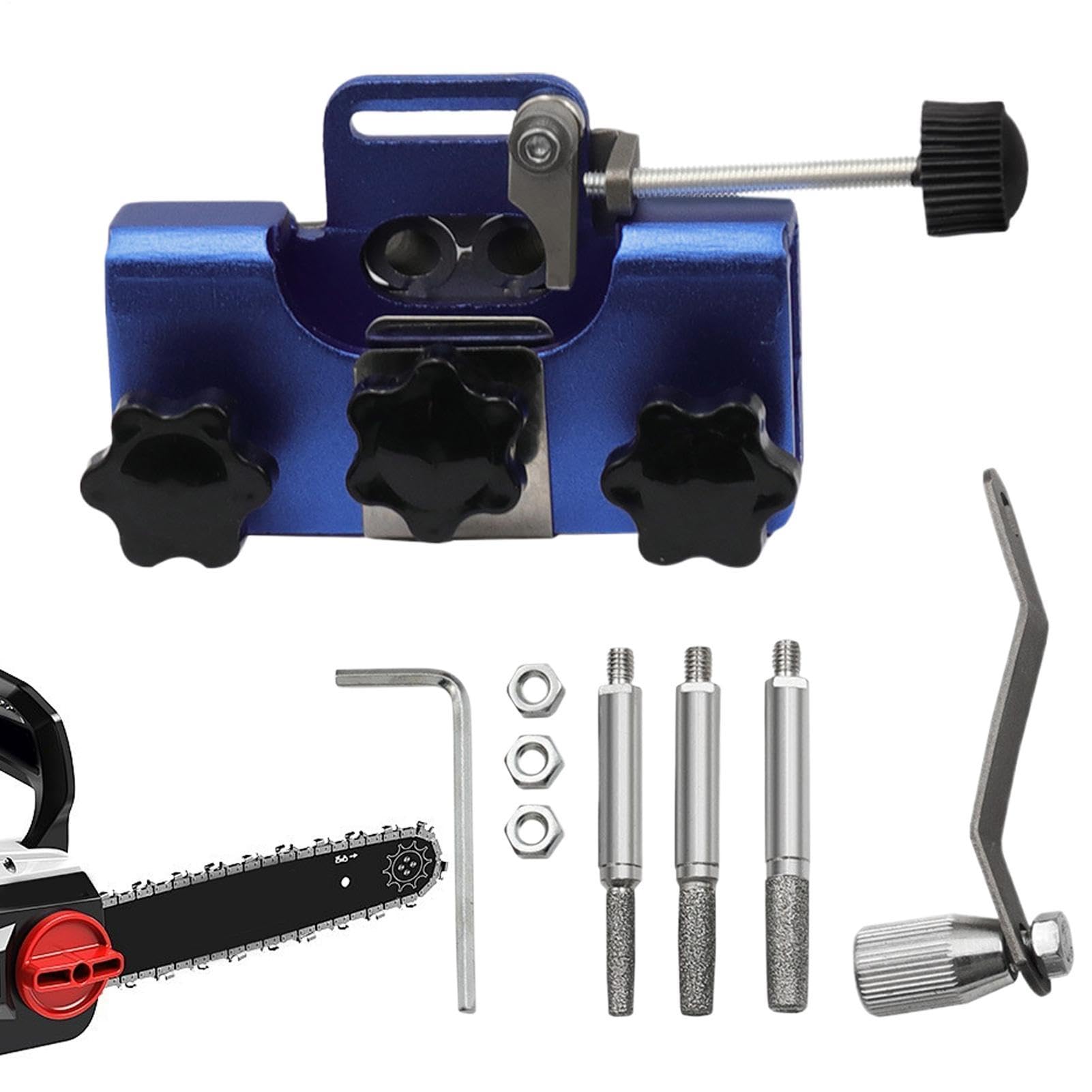 Afilador de cadena de motosierra portátil para mantenimiento manual en trabajos al aire libre