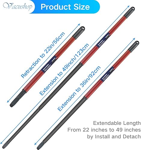 Miniatura 3 de Accesorios de fregona de repuesto para mango de trapeador giratorio O-Ceda x1 piezas (mango+base)