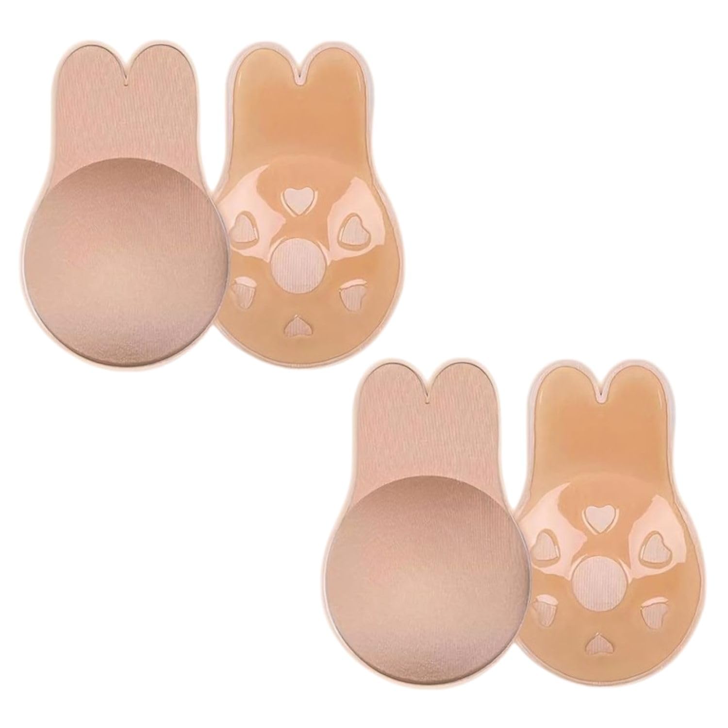 Reusable Nipple Covers Comfortable Invisible Adhesive Silicone Pasties for Women | Boob Lift Cups and Tapes for Breast (Pack of 2)-image-14