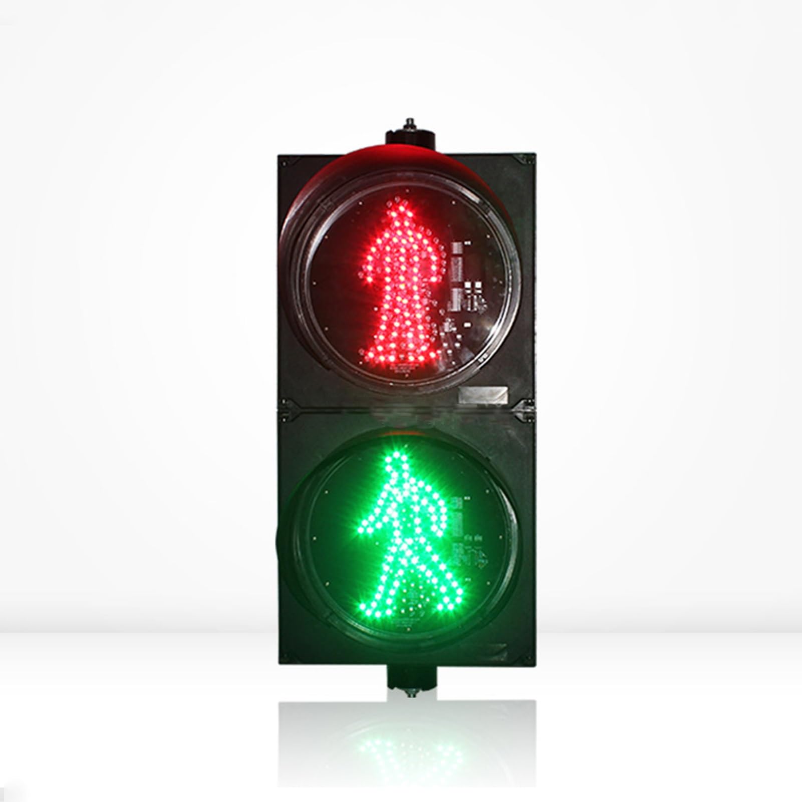 Sygnalizacja świetlna LED, znak stop and go, 12 V zielone i czerwone znaki drogowe dla pieszych, łatwy w instalacji do skrzyżowań i dekoracji, rozwiązanie do kontroli ruchu 300 mm