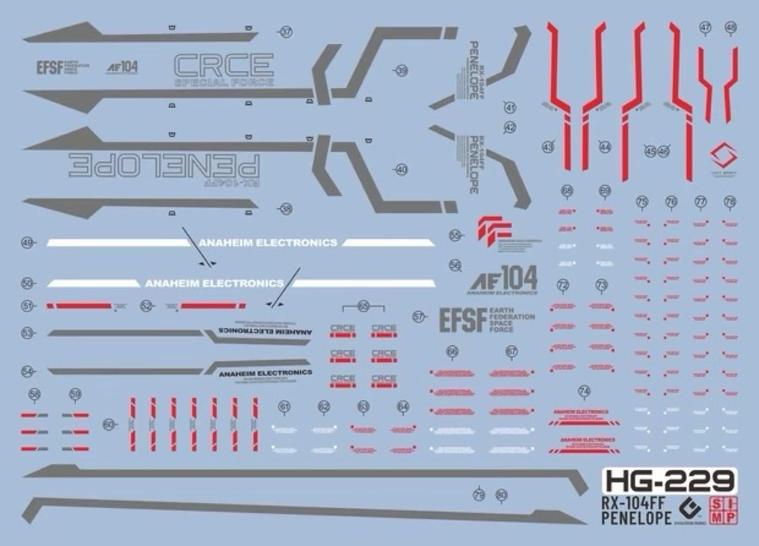 Amazon | 蛍光 ディテールアップ用水転写式デカール HG 1/144 RX-104FF