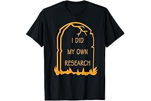 Funny Halloween Gravestone I Did My Own Research Tombstone T-Shirt