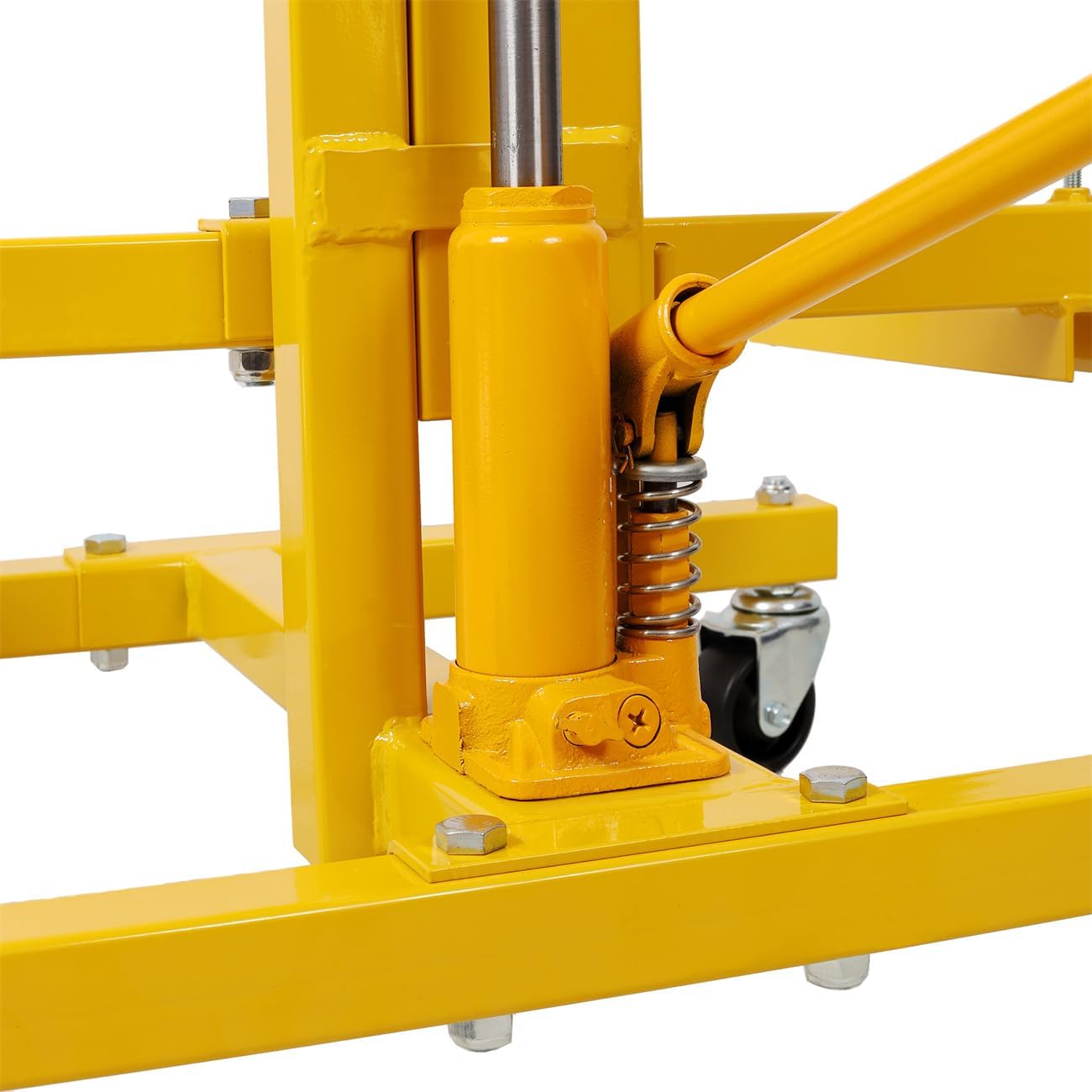 Car Door Installer and Remover, Jack Lift Hoist Hydraulic Car Door Mobile Rolling Door Bumper Jack Stand Dolly (Yellow)