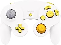 Vista 4 de eXtremeRate Reparación de oro cromado ABXY D-pad Z L R teclas para Nintendo Gamecube Controller, juego completo de botones de repuesto DIY palancas