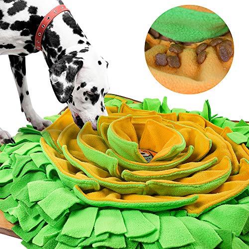 AWOOF Snuffle Mat Pet Dog Feeding Mat, Durable Interactive Dog Puzzle Toys Encourages Natural Foraging Skills - Image 2