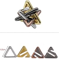 Vista 7 de FantasyDay 5 Piezas Rompecabezas Mental, Rompecabezas de Metal, Desbloquear Entrelazado Juego de Prueba de CI, Juguete de Truco Mágico Regalo