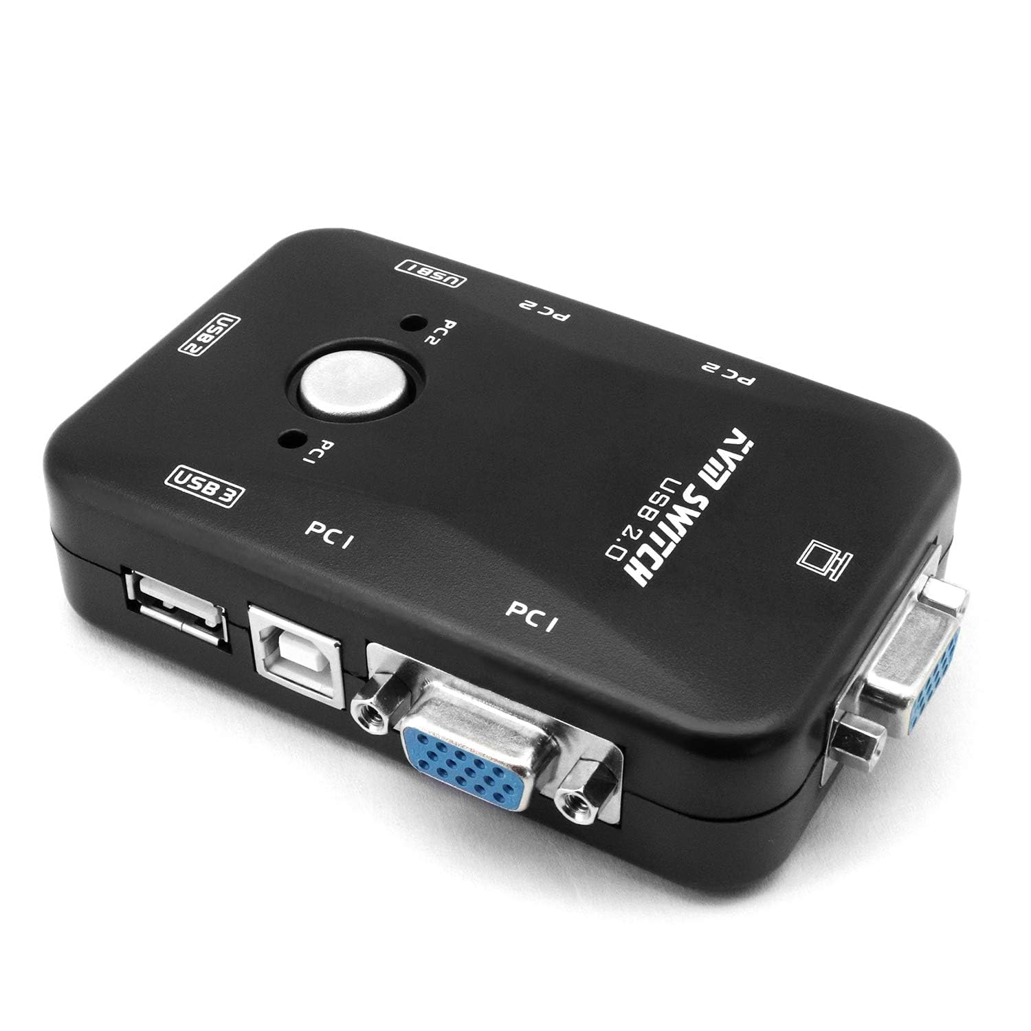2 Port USB KVM Switch Box to Control up to 2 Computers 2 in 1 Out Switch USB Keyboard Mouse Sharing Device for Computer, PC, Laptop, Desktop, Monitor, Printer, Keyboard, Mouse Control.-picture-20