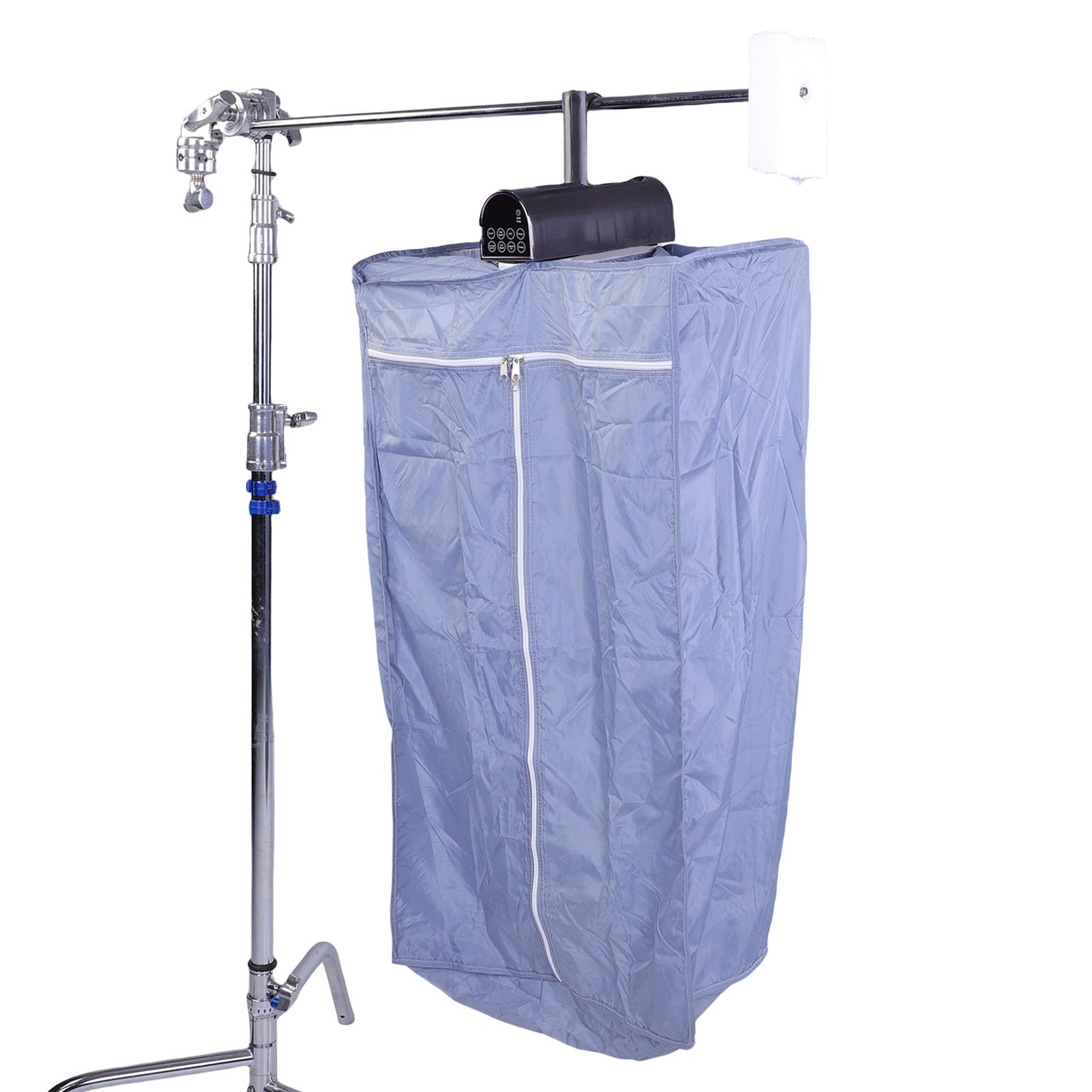 Secadora de Ropa de Secado Rápido, Continuo y Lento con Iones Negativos, Luz Violeta y Control Inteligente para el Hogar, Viajes, Vehículos Recreativos y Apartamentos (Gris)