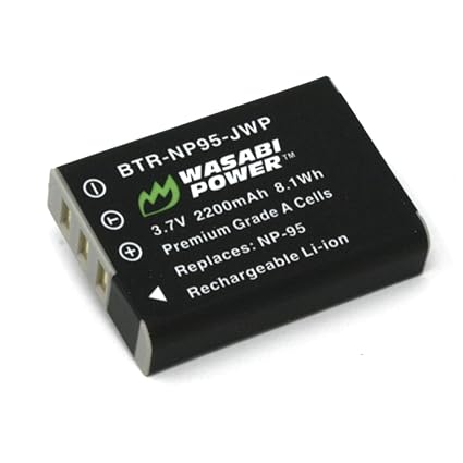 Wasabi Power Battery for Fujifilm NP-95 and Fuji FinePix Real 3D W1 X100 X100S X-S1