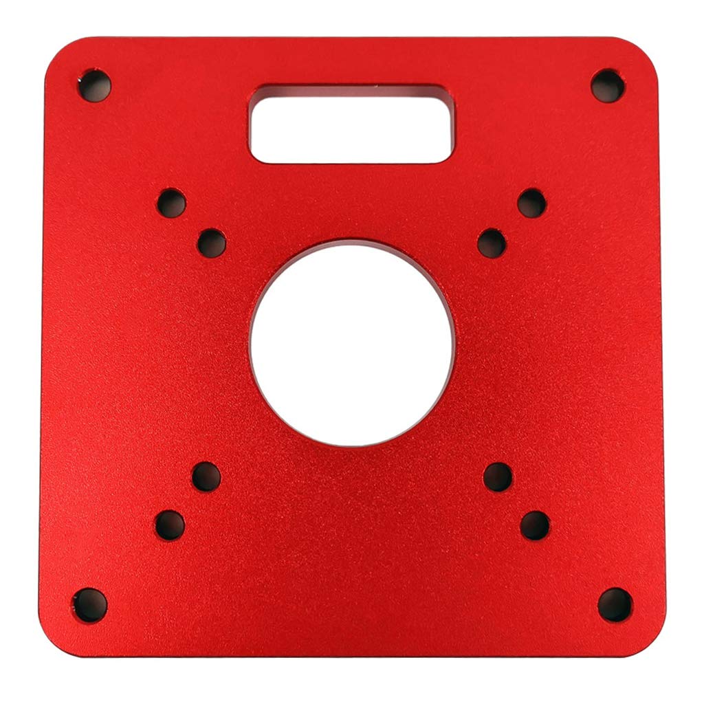 Router Placa de Aleación de Aluminio Router Mesa Bandeja Inserción Universal Trimmmaschine Flipboard para carpintería Bancos Mesa