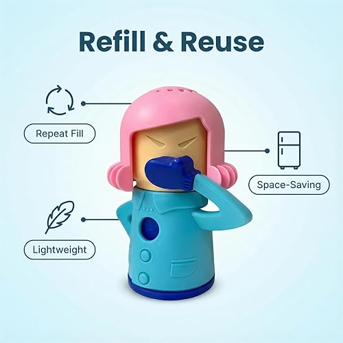 Miniatura 2 de Limpiador de nevera, desodorante para nevera Chilly Mama, removedor de ambientador de olores para congelador, solo tienes que añadir bicarbonato de