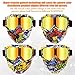Motorcycle Helmet Riding Goggles Glasses with Removable Face Mask,Detachable Fog-Proof Warm Goggles Mouth Filter Adjustable Non-Slip Strap Vintage Bullet Fight Motocross