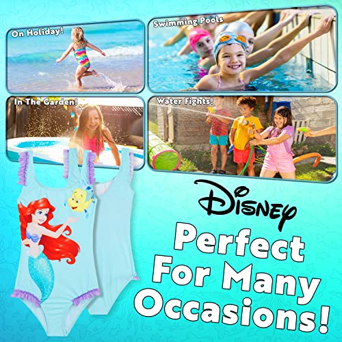 Image of Disney Girls One Piece Swimming Costume, Comfortable Stretchy Swimsuit - Girls Gifts