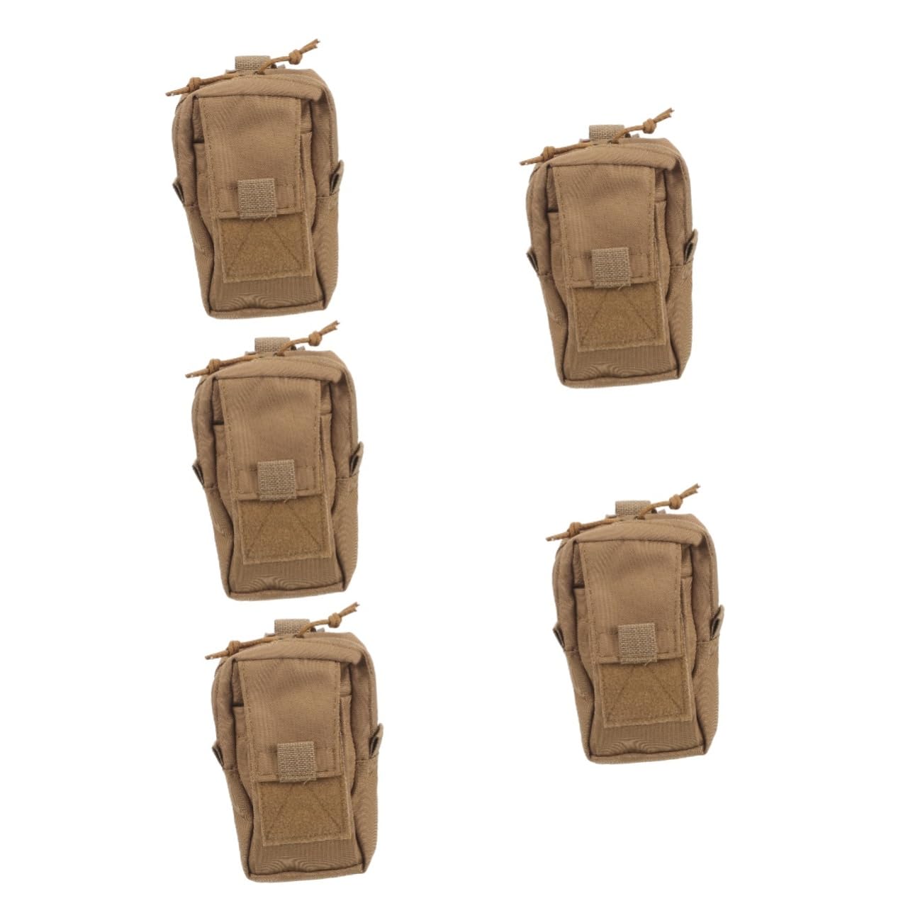 UPKOCH Piccola Borsa appesa per Telefono Borsa di stoccaggio del Telefono Campeggio Custodia con Clip per Cintura Borsa in Vita Multifunzione Panno Oxford Khaki