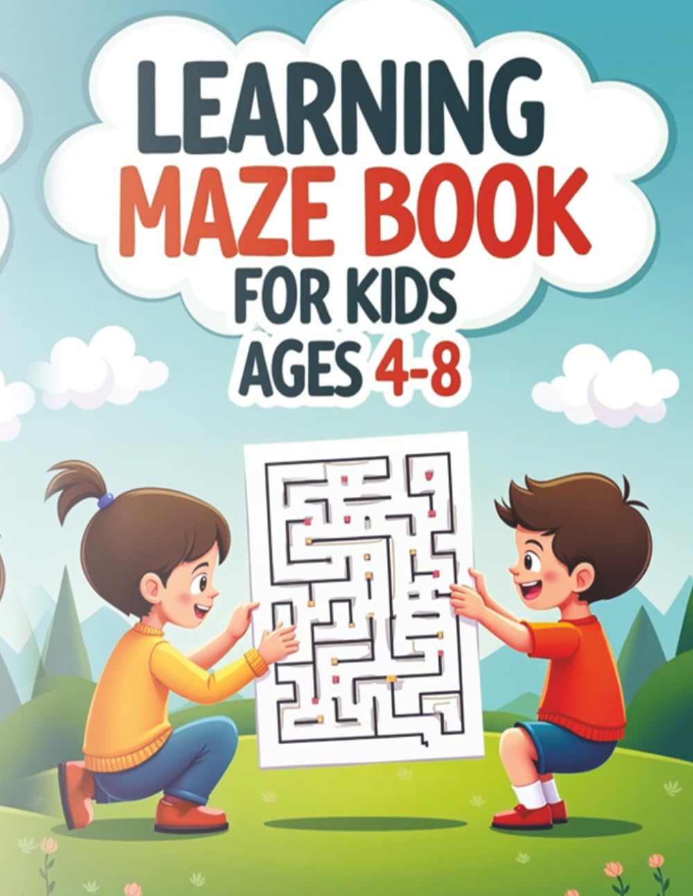 Learning Maze Book for Kids Ages 4-8: Educational Easy Mazes to Improve Problem Solving Skills and Focus