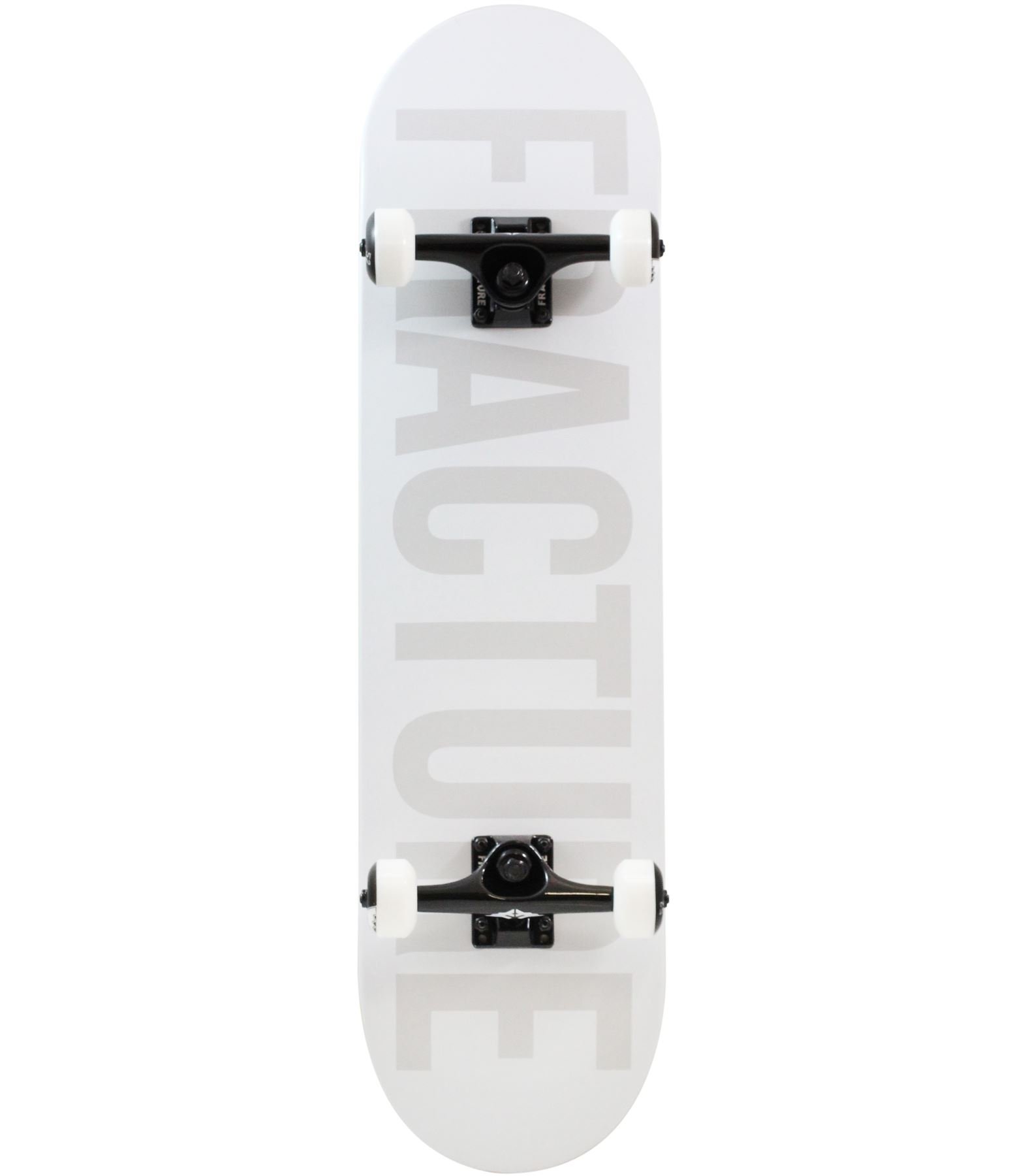 Fracture Fade White Full Size Complete Skateboard - 8.0 ABEC 5/52mm