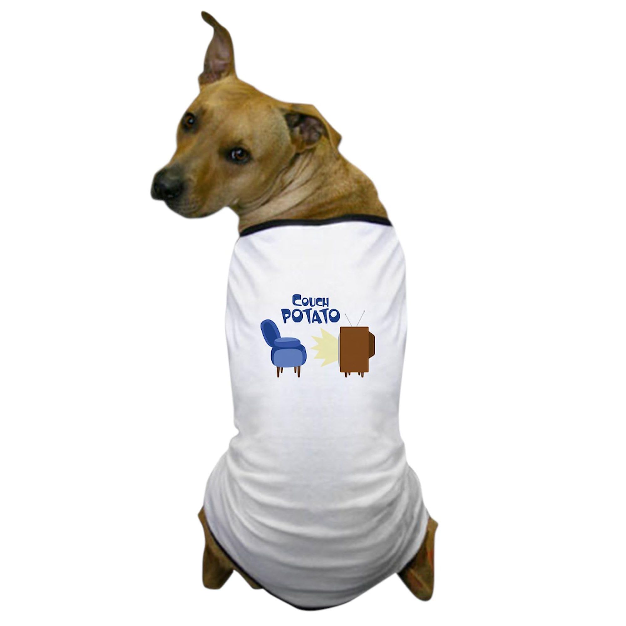 CafePress Couch Potato Dog T Shirt Dog T-Shirt, Pet Clothing, Funny Dog Costume