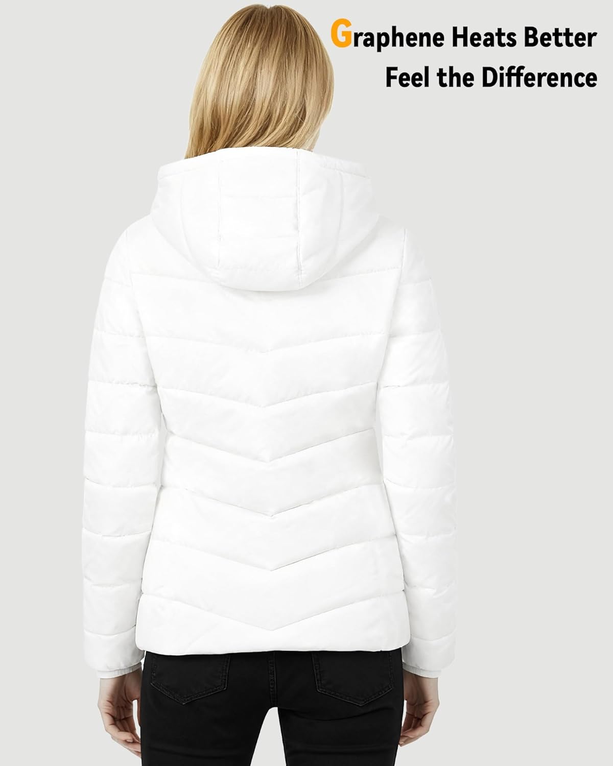 Genovega Graphene Women Heated Jacket 12V Fast Charge 18400mAh Large Capacity - Image 6