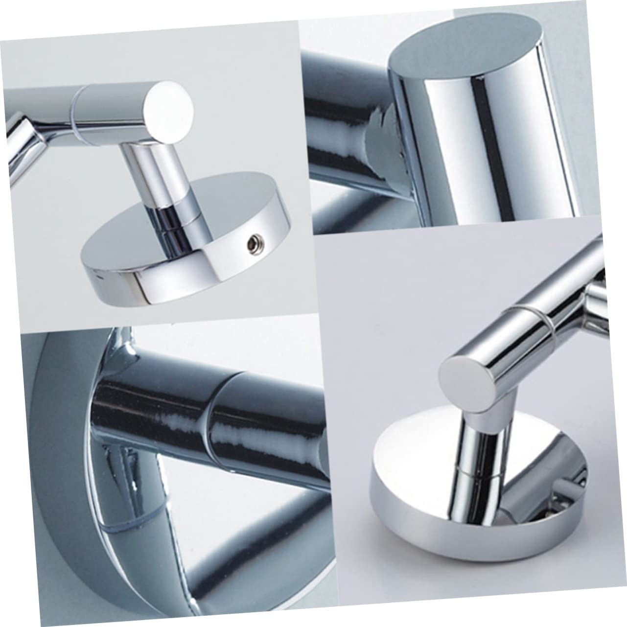 Porta Asciugamani Girevole in Acciaio Inox per Bagno e Cucina | Argento, Resistente alla Ruggine, Salvaspazio, Accessori Bagno, Lega di Zinco