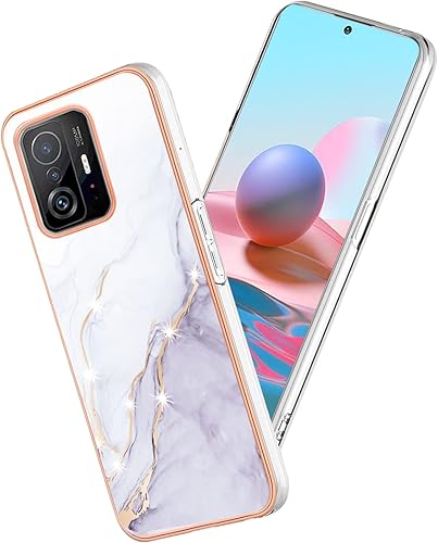 Yarxiawin Funda compatible con Xiaomi 11T Pro de silicona con diseño de mármol rosa, Xiaomi 11T Pro, funda de silicona a prueba de golpes, delgada, Yarxiawin Funda compatible con Xiaomi 11T Pro de silicona con diseño de mármol rosa, Xiaomi 11T Pro, funda de silicona a prueba de golpes, delgada,