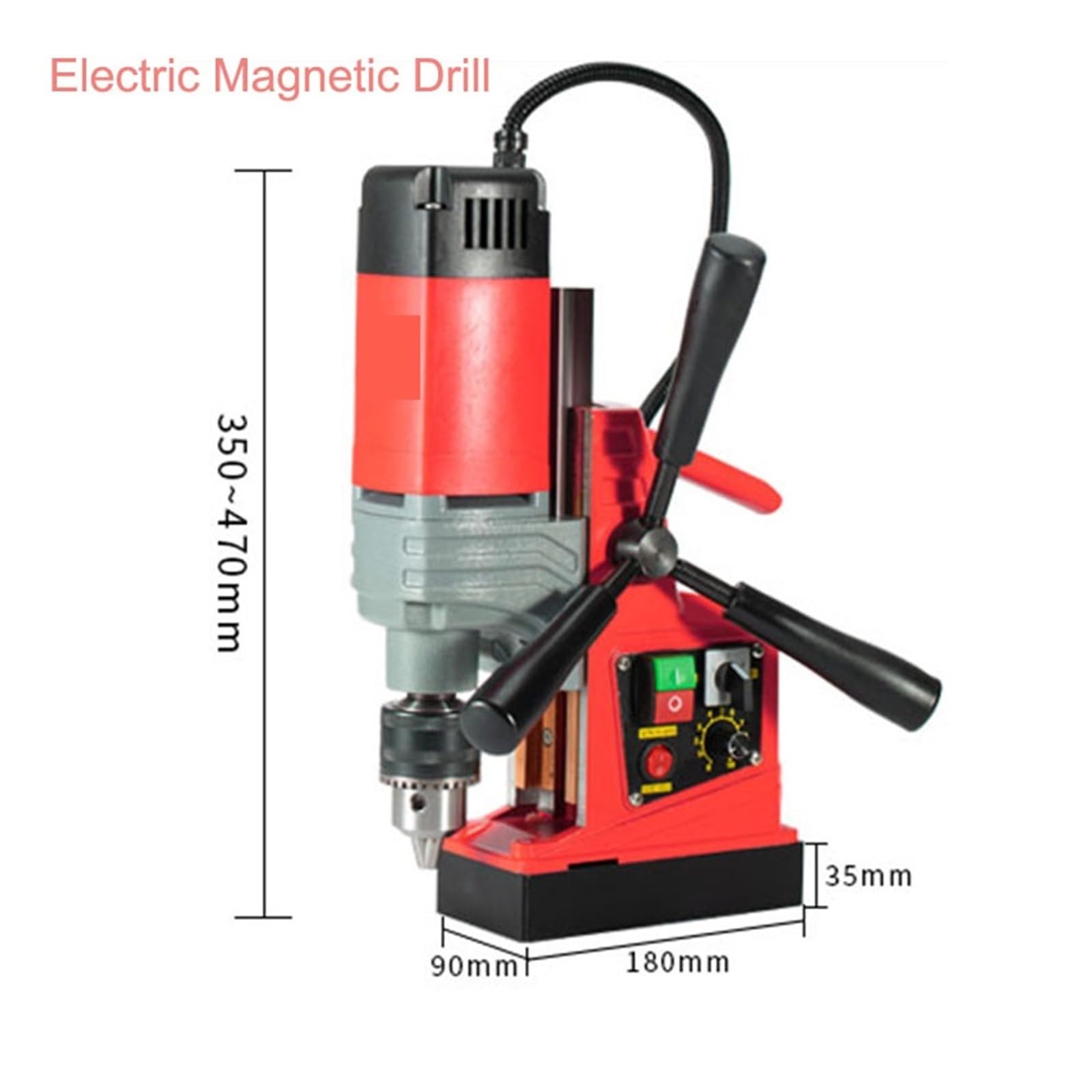 Taladro Magnético Eléctrico Pequeño For Suelo, Potente Portátil, Máquina De Perforación Grado Industrial Diseño eficiente(AX13 RE)