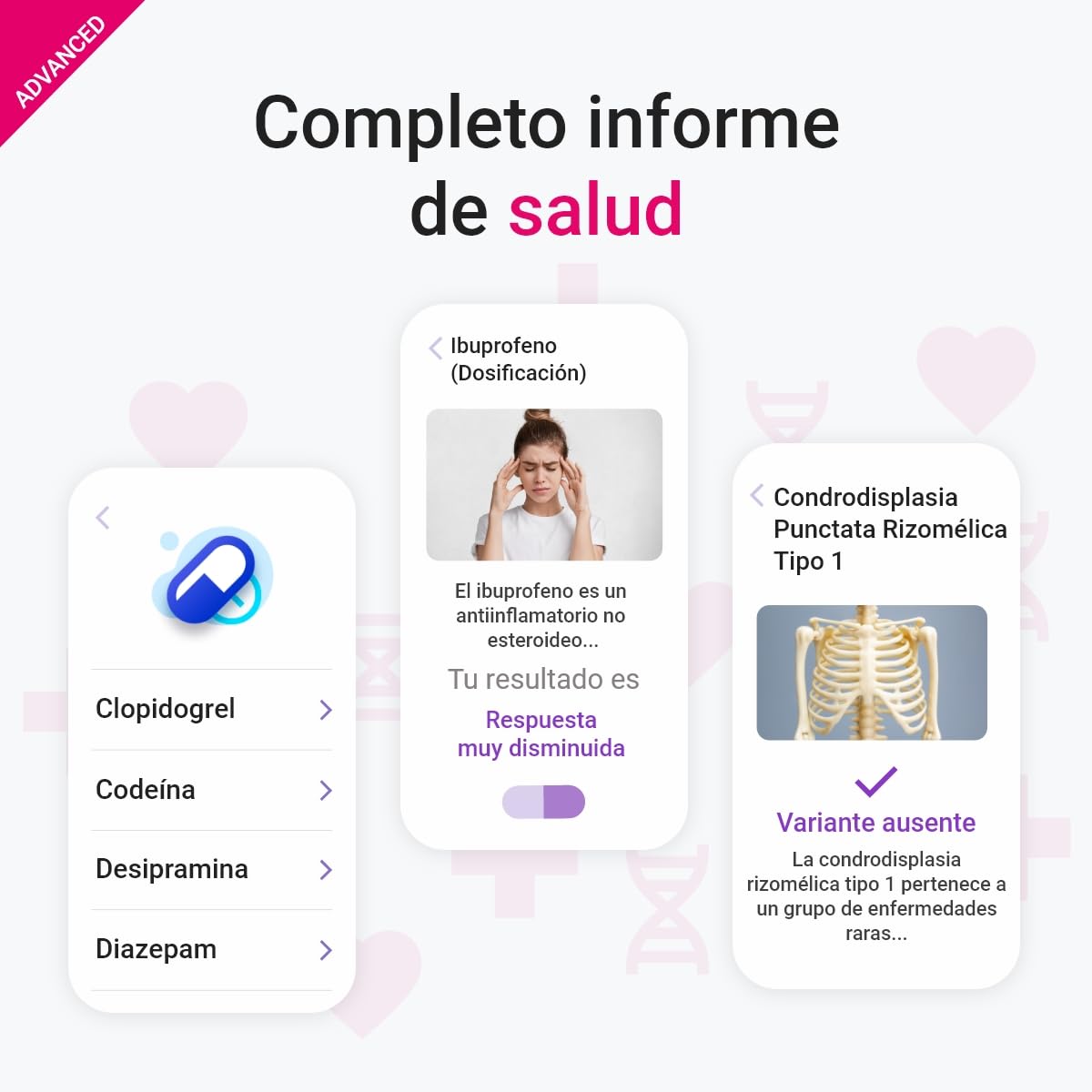 tellmeGen Duo Advanced Genetic Analysis | (Health + Origins + Traits + Wellness) | More than 400 Updated Reports