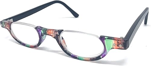 Miniatura 6 de IB The Hunter - Lentes de lectura retro retro medio debajo del marco, redondos, sin montura (funda de transporte incluida)