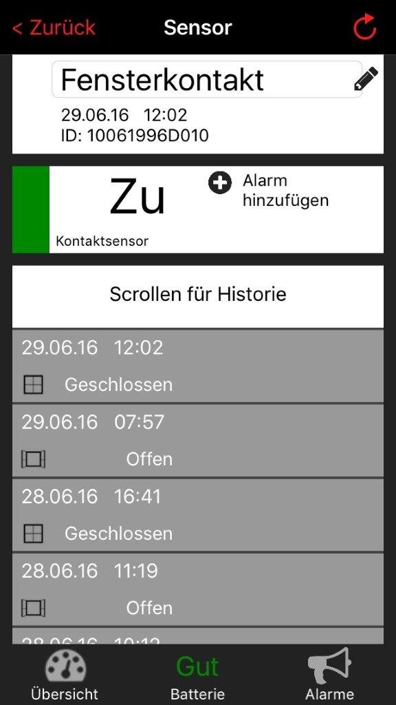 TFA Dostmann Weatherhub czujnik kontaktowy do okien i drzwi, SmartHome, pobieranie za pomocą smartfona, zestaw 3 sztuk