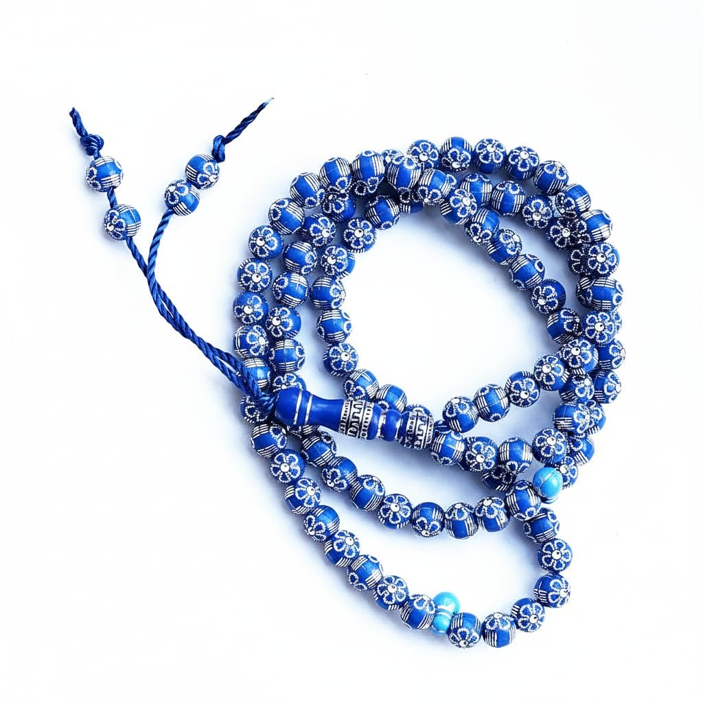 8mm Tasbih Prayer Beads Islamic Prayer Rosary Beads Muslim Islam Misbaha Tasbeeh Sibha 99 Prayer Beads Necklace Hand Bracelets