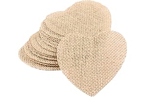 20 Pcs Burlap Pieces Ornaments for Christmas Tree