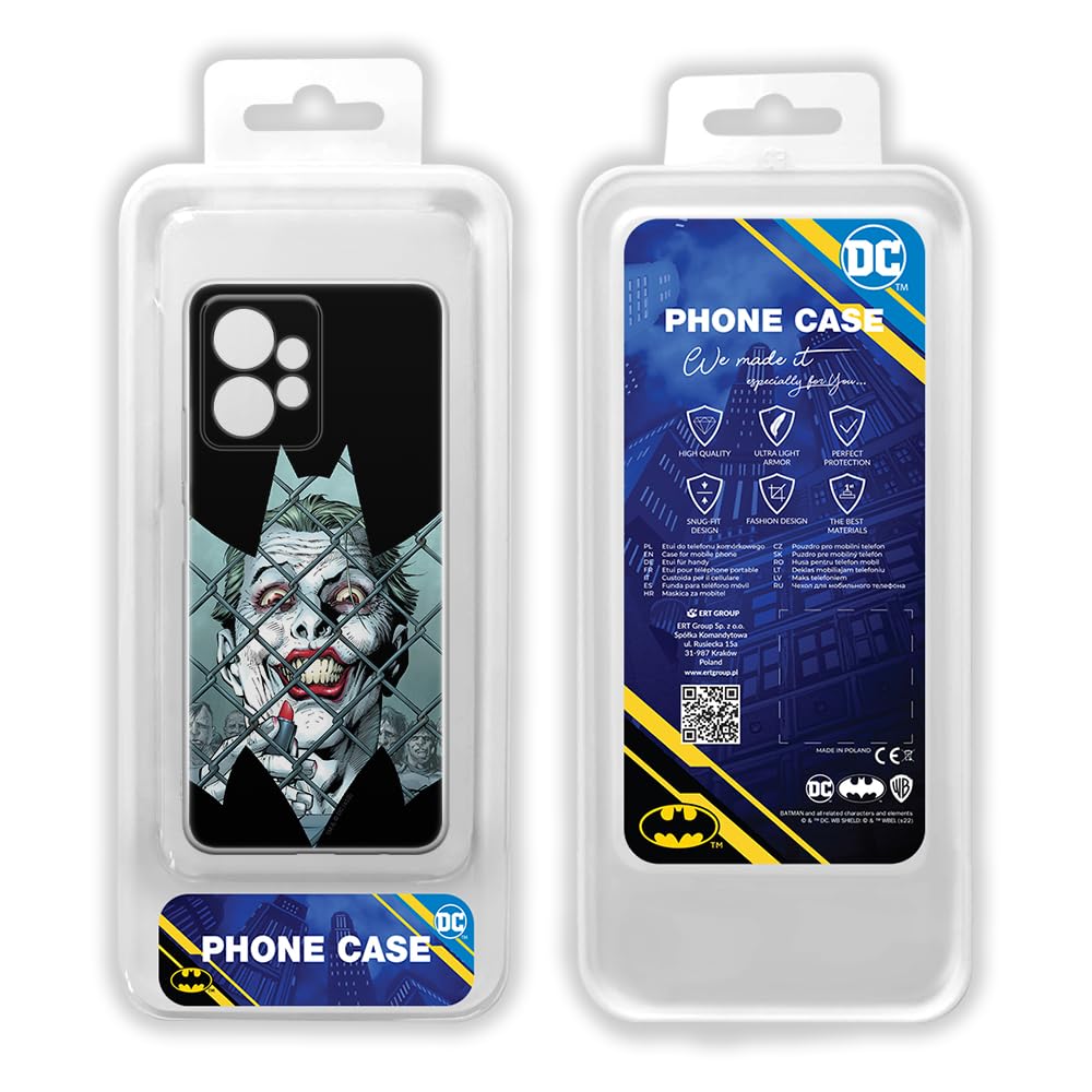ERT GROUP Custodia Per Xiaomi Redmi Note 12 4G – Cover Originale DC Joker 009, TPU Flessibile E Resistente