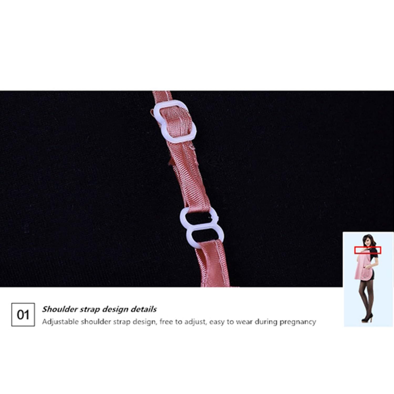 FUELIX Strahlenschutz Umstandsmode Mutterschaft Schürze Kleid EMF RF Anti Strahlung Mutterschaftskleid Strahlenschutzkleidung Kleidung Schwangere Frau Schürze C