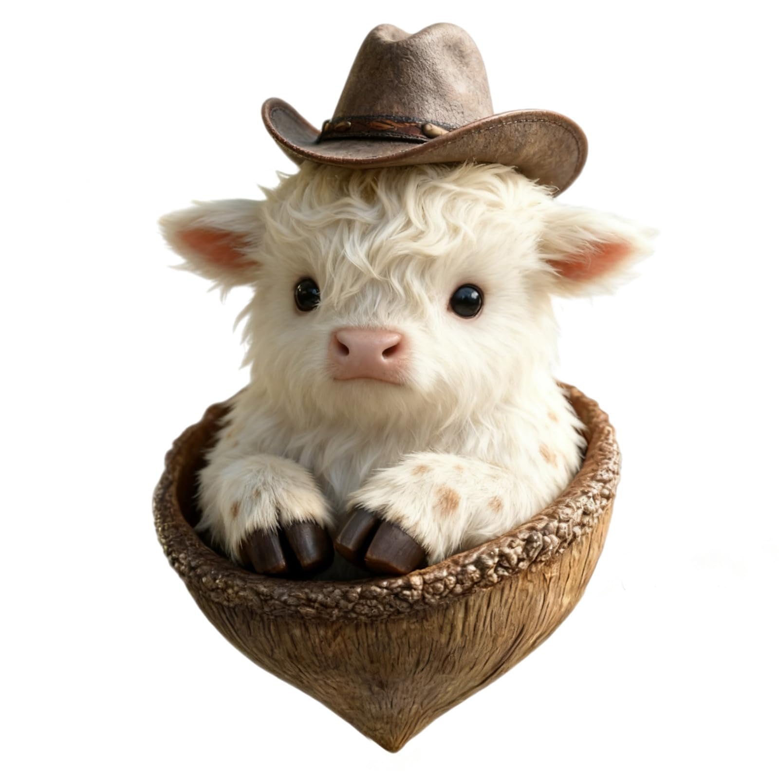 hogtnd 2D Acrylic Christmas Highlands Cow Decorations, Funny Christmas Decoration, Christmas Tree Hanging Decorations, Gift for Lovers, Highlands Hanging Decorations