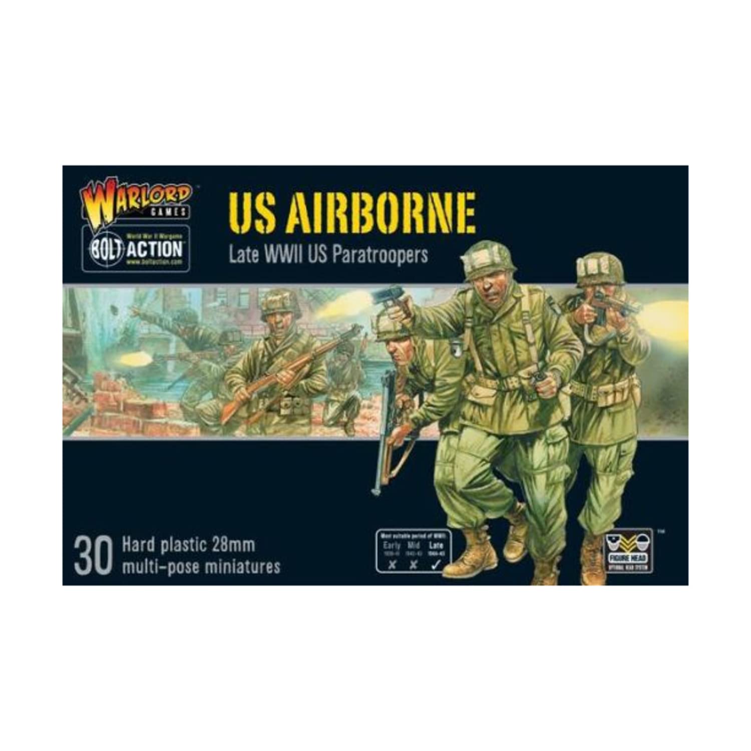 Warlord Games Bolt Action British Airborne Troops - 28mm Scale WW2 Miniatures Set (30 Plastic Soldiers)