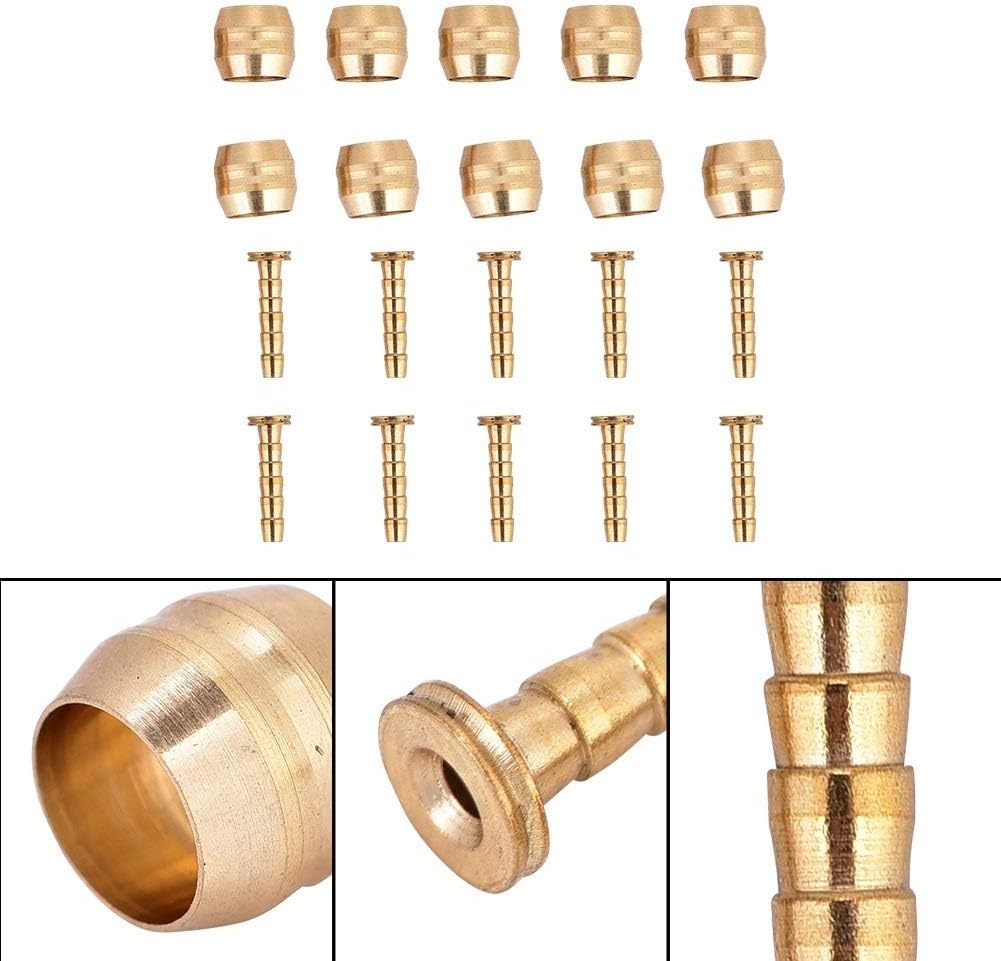 10 Sets of Hydraulic Disc Brakes Mountain Bike Bicycle Hose Olive Joint Insert Replacement Parts (BH59)