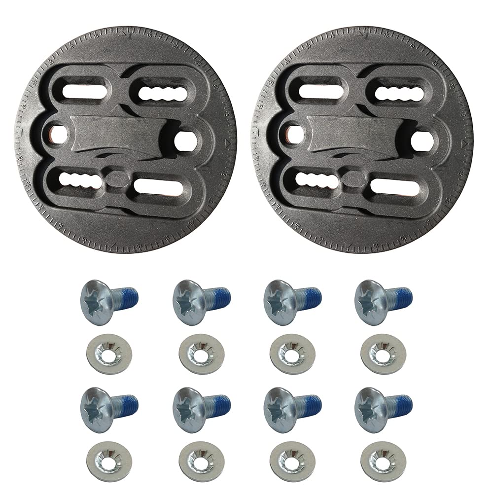 UP100 Jeu de disques de Fixation de Snowboard Disque Noir (Paire) Pièces de Rechange de Fixation Plaques de Montage Technine Strap-in