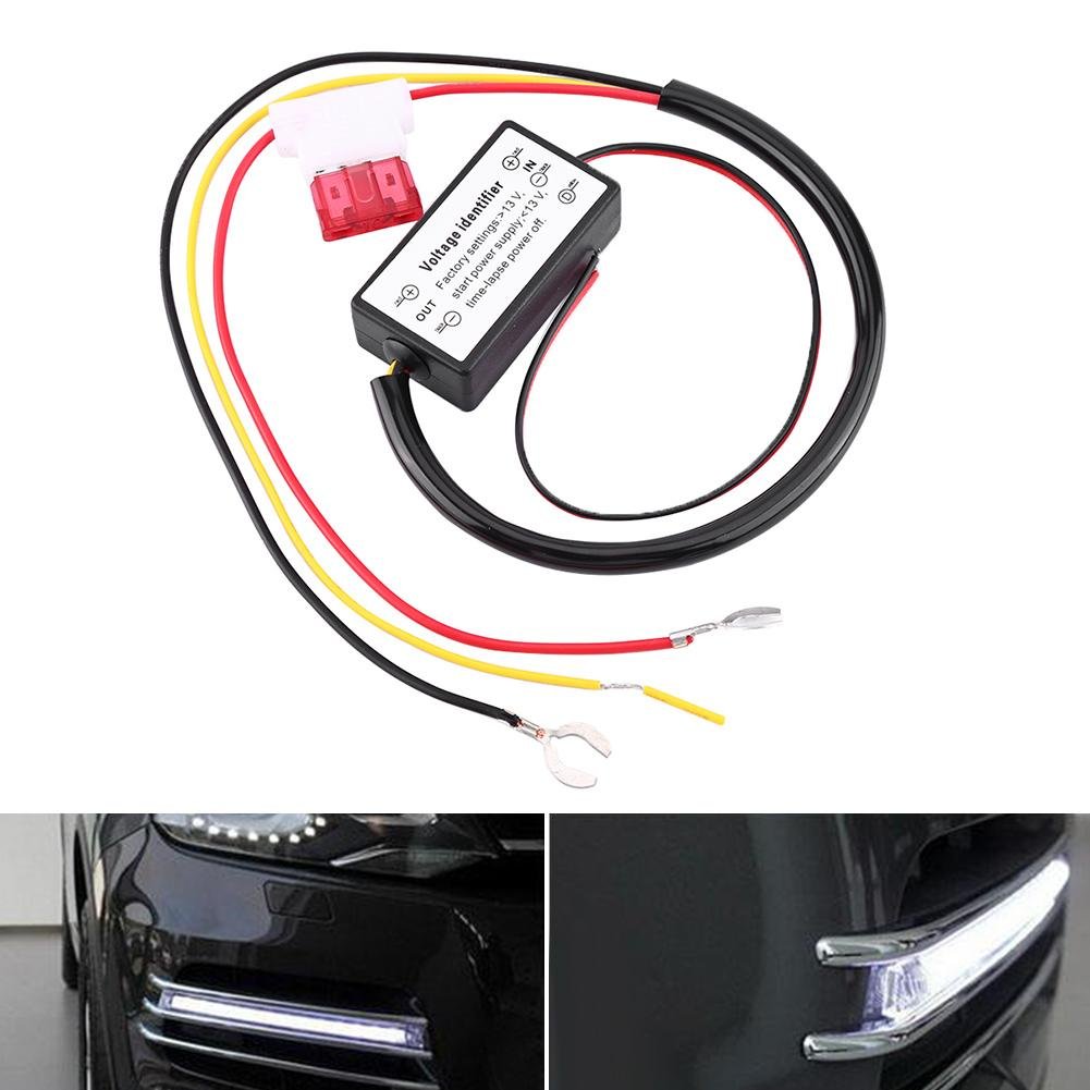 Kontroler DRL Auto Car LED światła do jazdy dziennej kontroler ściemniacz włącznik/wyłącznik światła do jazdy dziennej ściemniacz uprzęży przekaźnika
