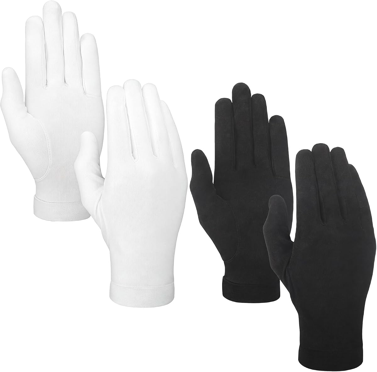 Cozypower 2 pares de guantes de seda para interior en clima frío