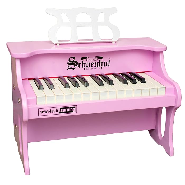 Buy Schoenhut Tabletop Digital Piano Digital Kids Pink Piano Keyboard with 25 Keys and Music